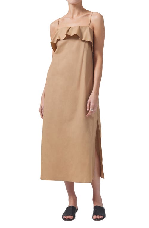Citizens of Humanity Sable Flounce Midi Dress at Nordstrom,