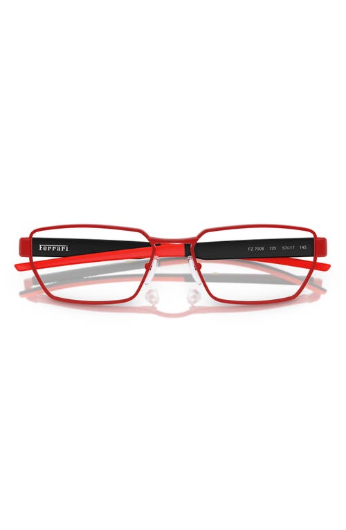 Scuderia Ferrari X 55mm Irregular Optical Glasses In Red