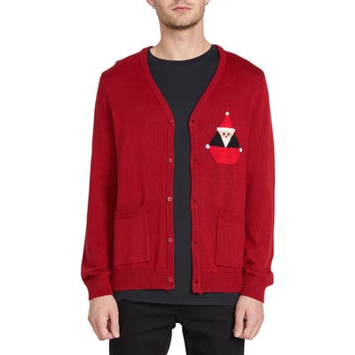 Volcom Santastone Cardigan, Red