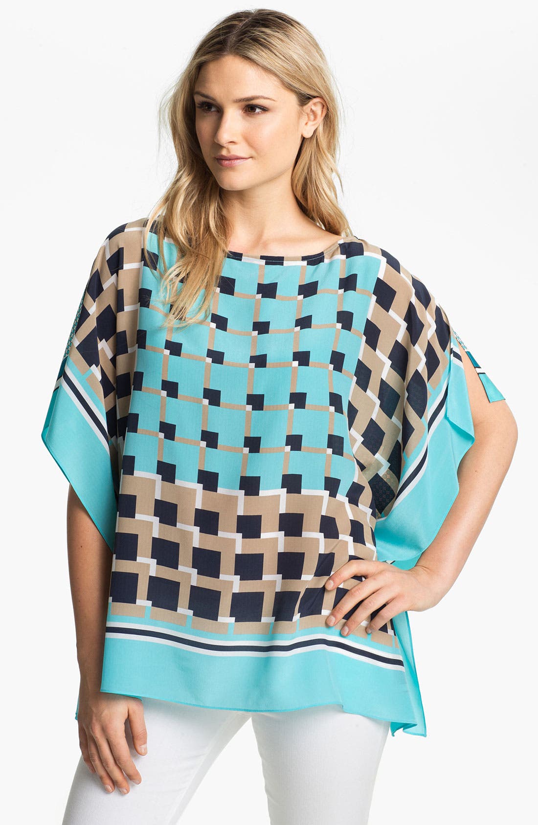 MICHAEL Michael Kors Scarf Print Flutter Top Nordstrom