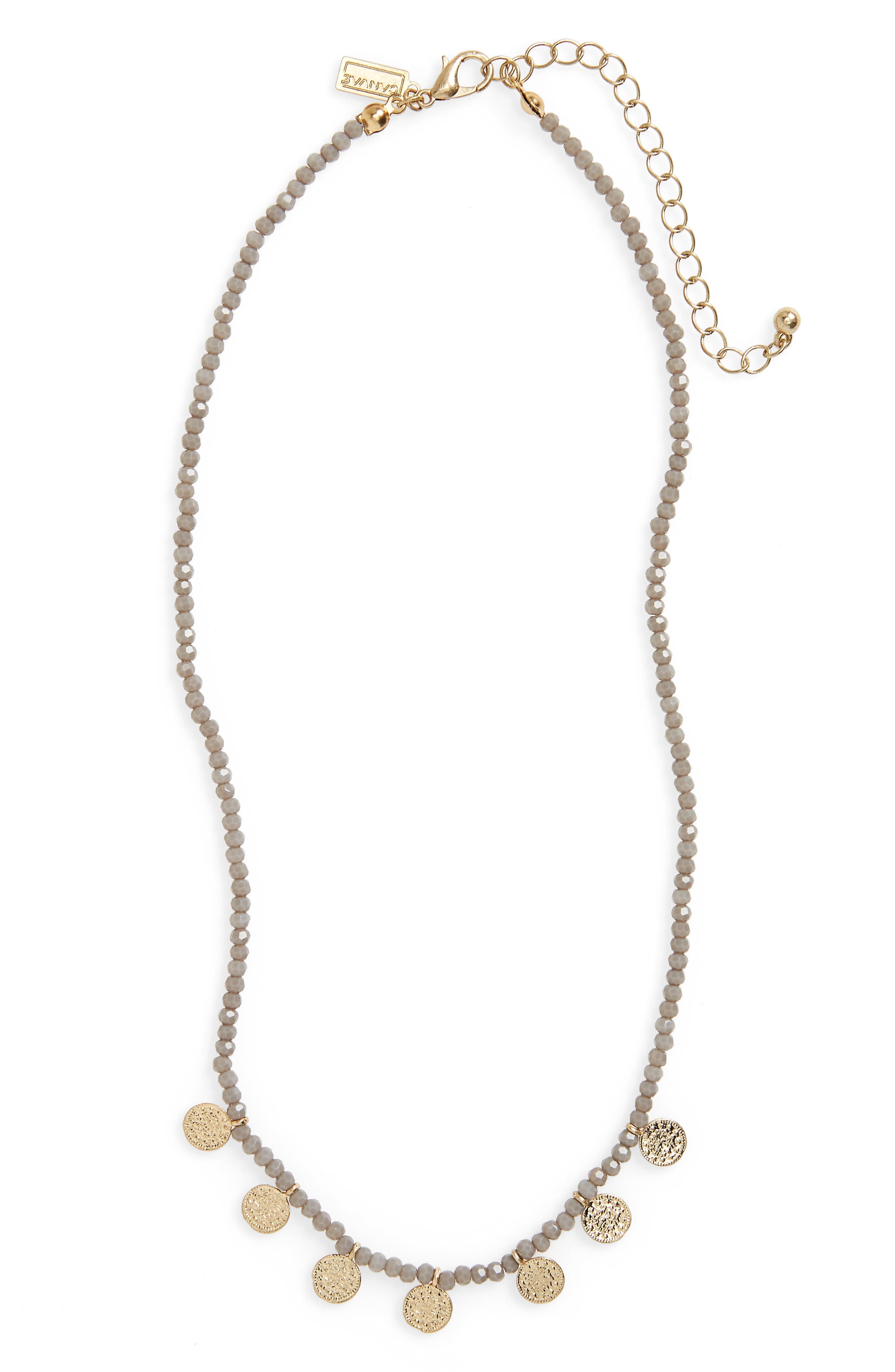 Canvas Disc Necklace Nordstrom