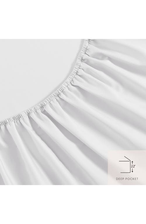 Laura Ashley Solid Sheet Set In White
