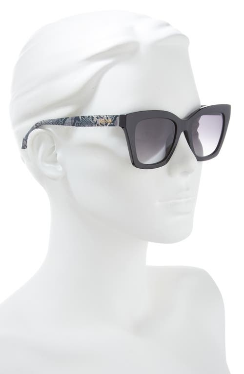 Shop Just Cavalli 52mm Cat Eye Sunglasses In Black/black Smoke