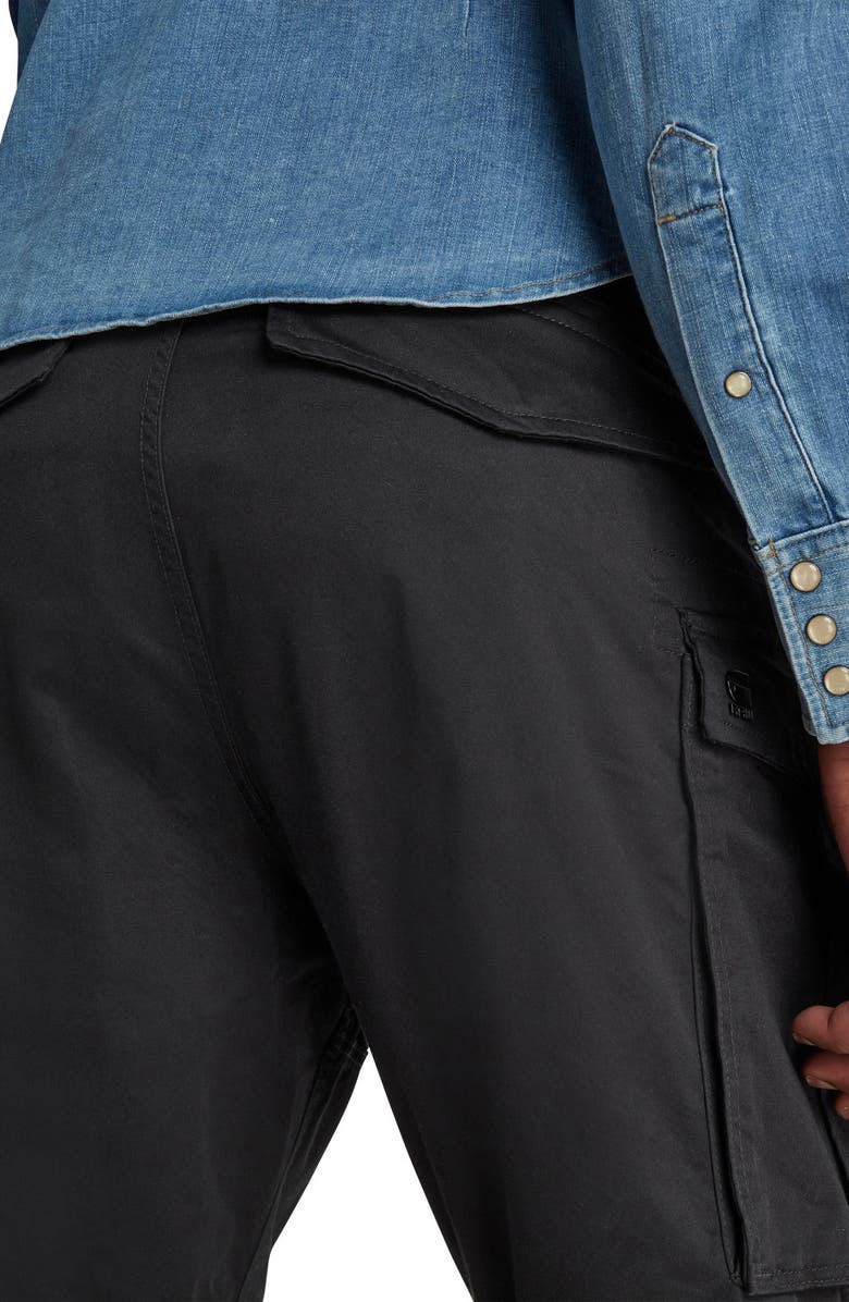 G-Star RAW Rovic Zip Loose Shorts, Alternate, color, Black