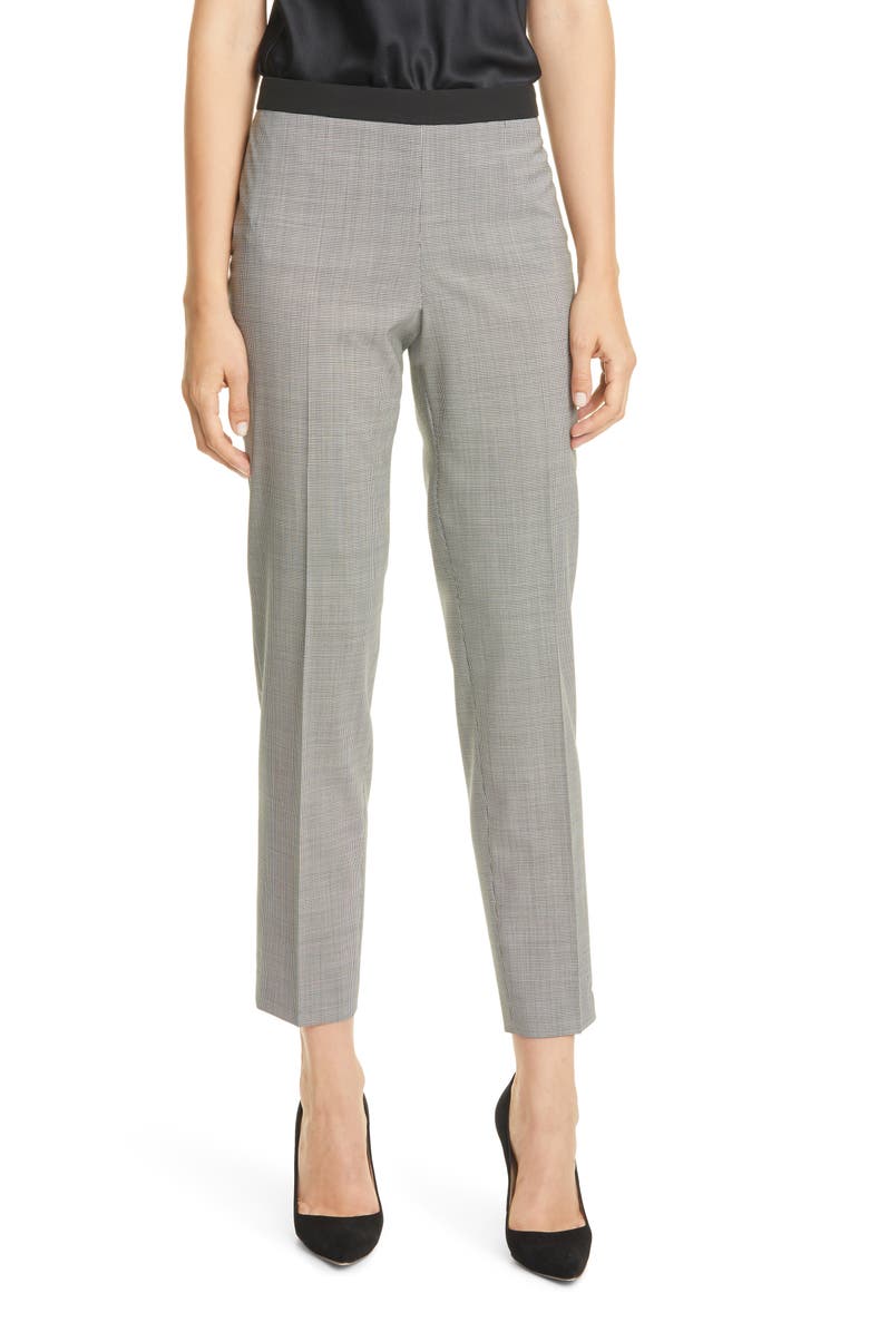 BOSS Tiluna Straight Leg Stretch Wool Suit Pants (Regular & Petite ...