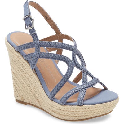 Chinese Laundry Maylin Wedge Espadrille Sandal- Blue