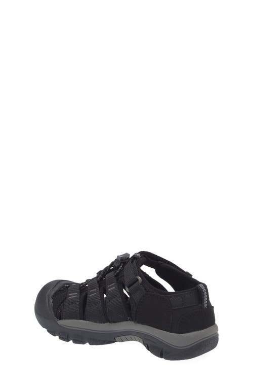 Shop Keen Kids' Newport H2 Water Friendly Sandal In Black/yellow