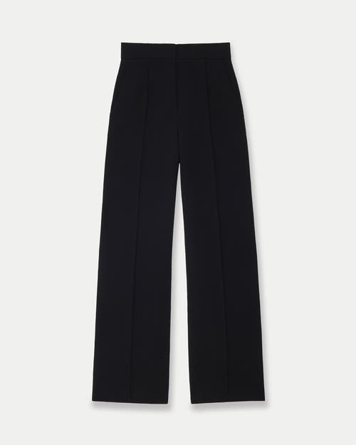 Another Tomorrow Doppio Wide Leg Pant In Black