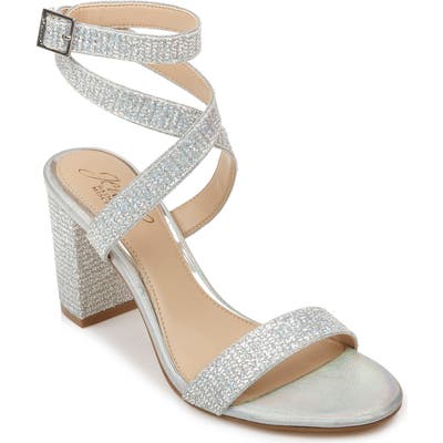 Jewel Badgley Mischka Newberry Sandal, Metallic
