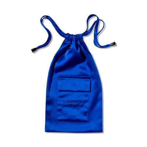 Shop Drowsy Sleep Co . Silk  Carry Pouch In Midnight Blue