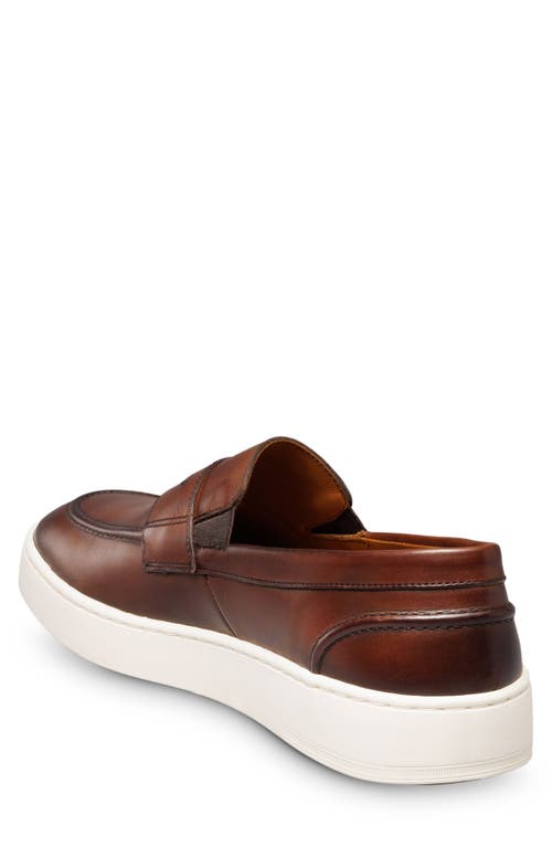 Allen Edmonds Rand Penny Slip-on Sneaker In Chili