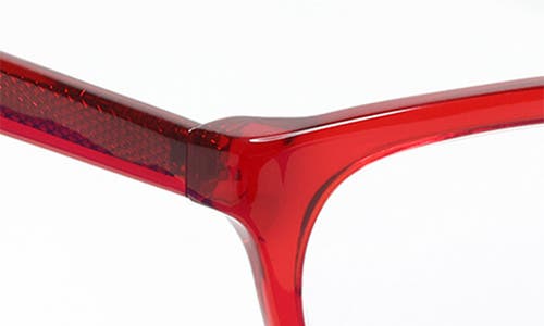 Shop Eyebobs Overlook 51mm Reading Glasses In Red Crystal/clear