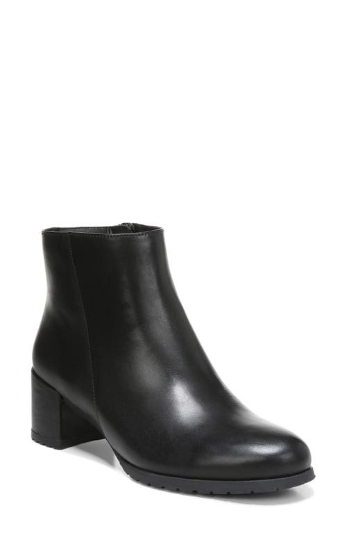 Naturalizer Bay Weatherproof Bootie in Black Leather 