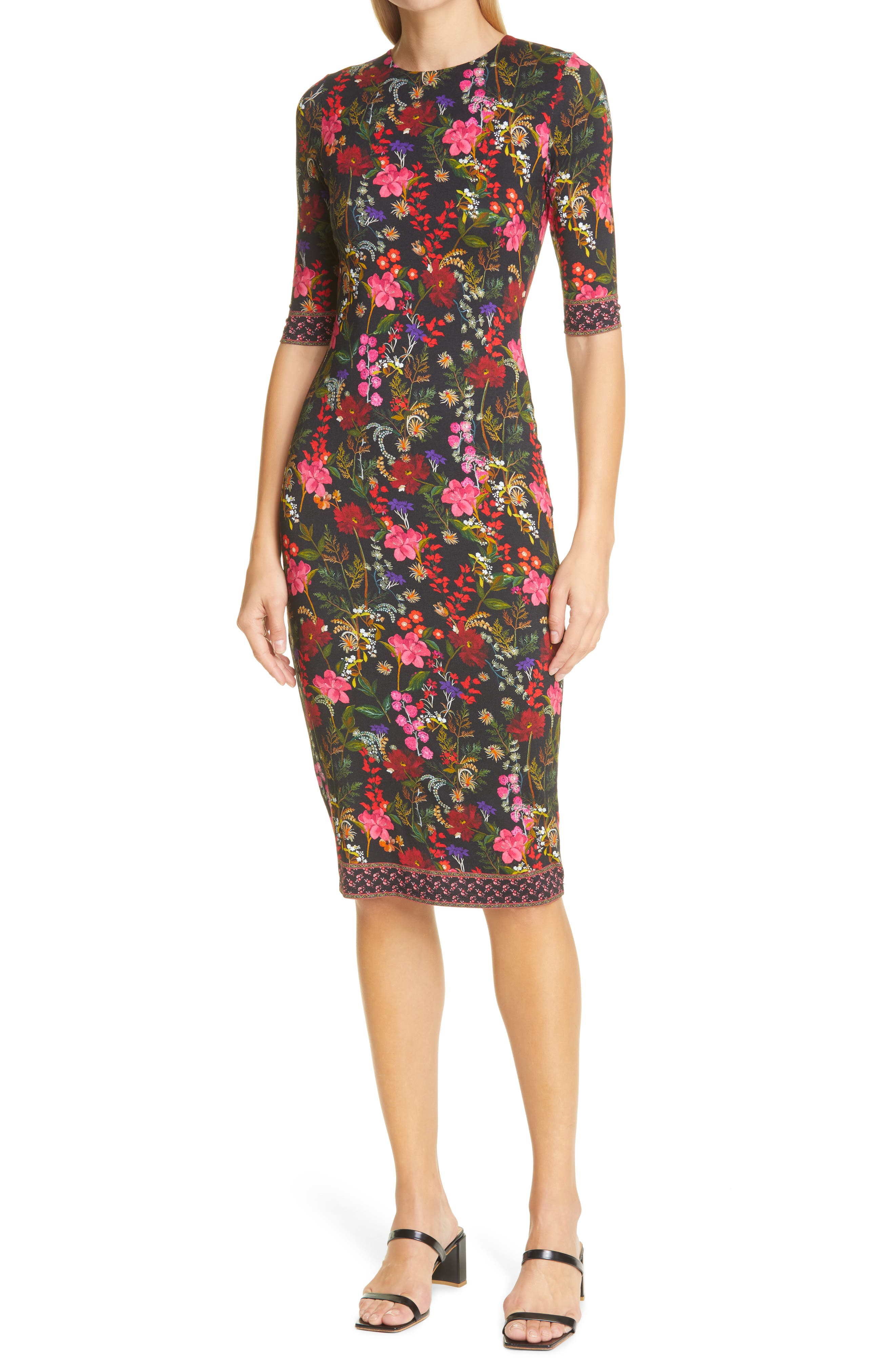 alice and olivia floral dress