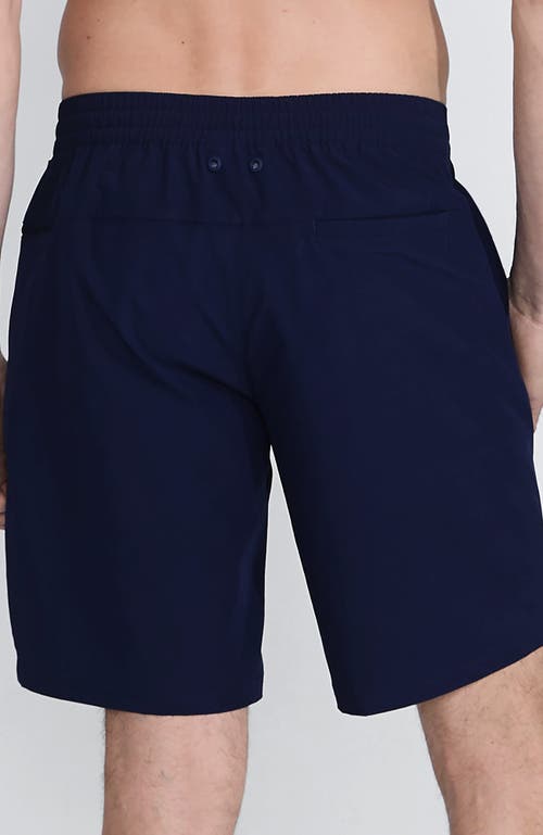 Shop Lands' End Shoreline 9" Swim Trunks In Deep Sea Navy