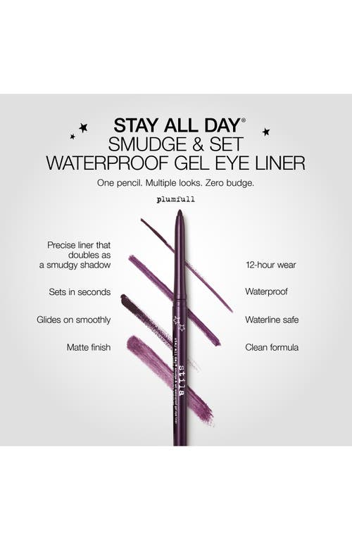 Shop Stila Stay All Day® Smuge & Set Waterproof Gel Eyeliner In Plumfull