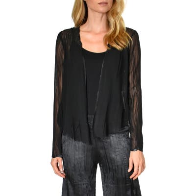 Komarov Chiffon Jacket, Black