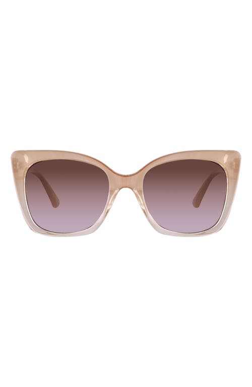 Velvet Eyewear Ada 52mm Cat Eye Sunglasses in Blush at Nordstrom