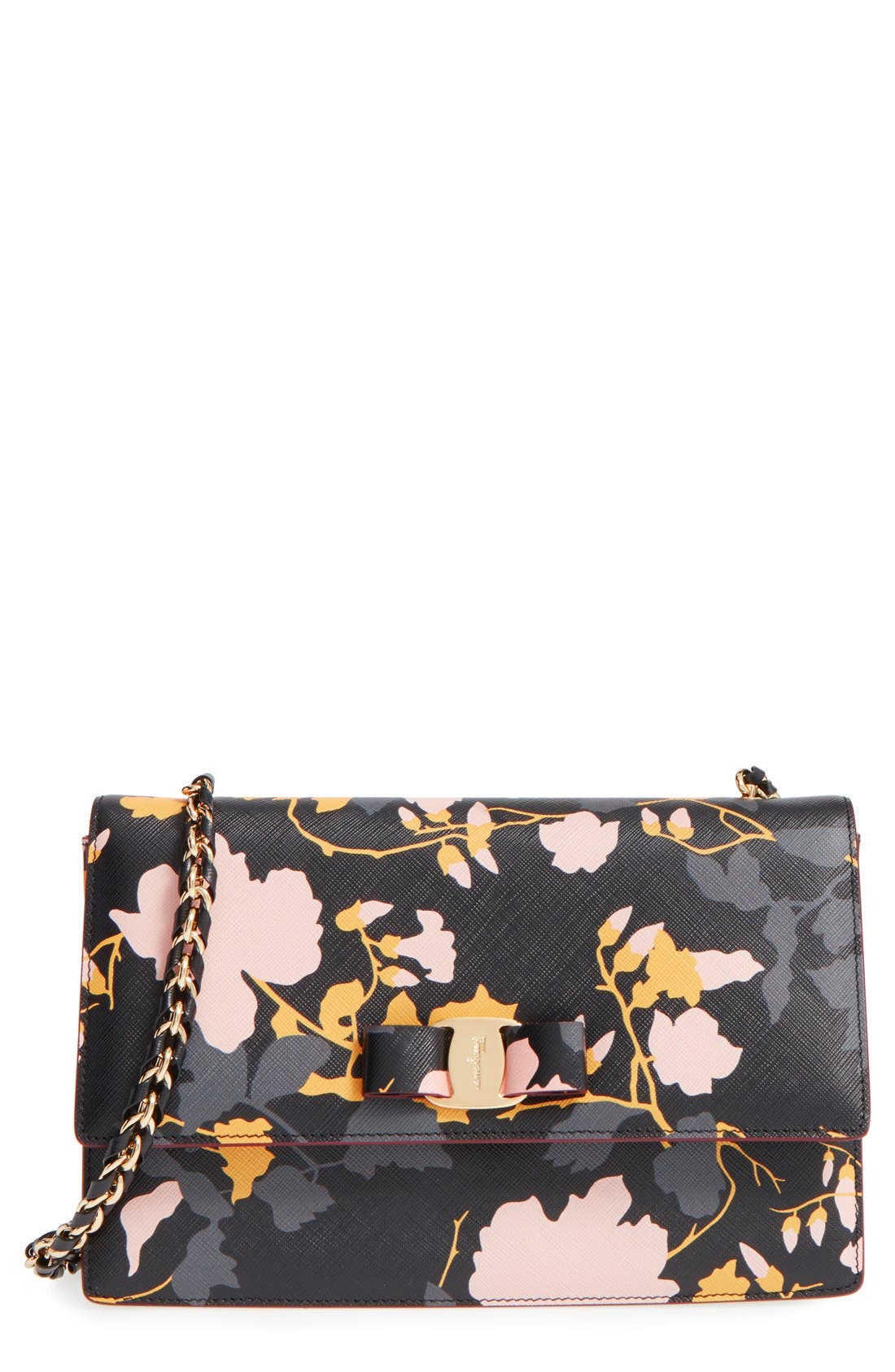 Salvatore Ferragamo 'Medium Ginny Floral' Shoulder Bag Nordstrom