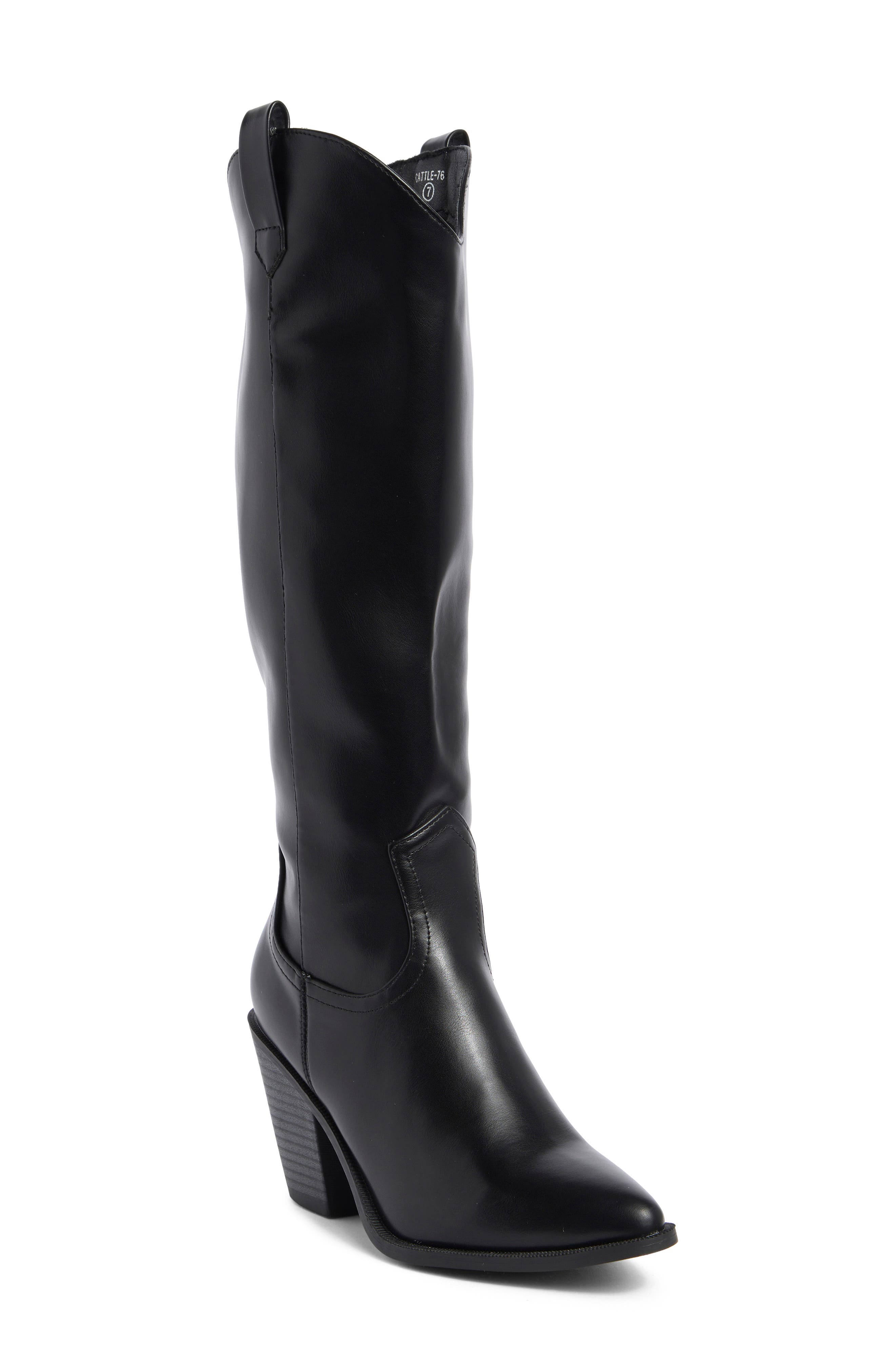 TOP GUY SHOES Cattle Embellished Tall Boot (Women) Nordstromrack