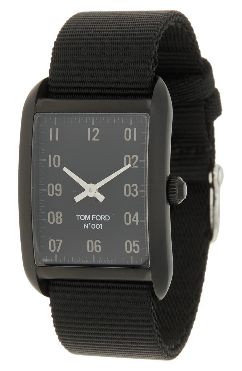 TOM FORD Fabric Strap Watch, 40mm x 27mm | Nordstromrack