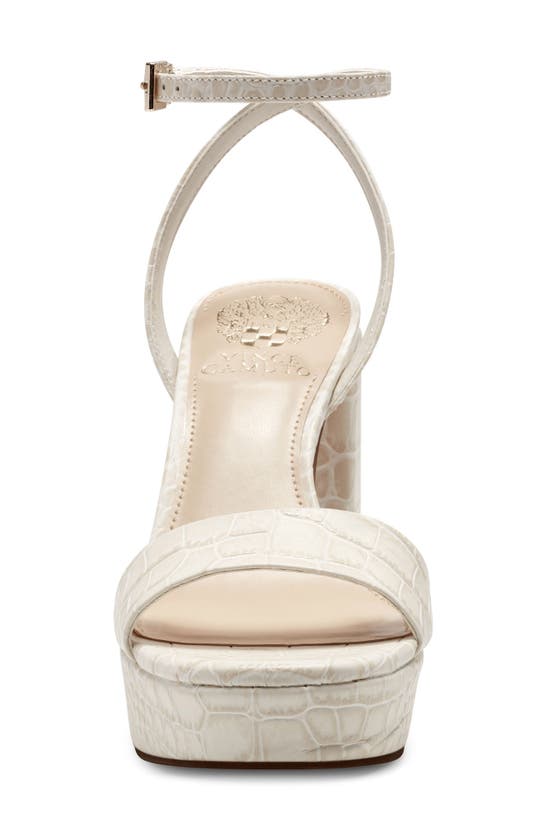 Vince Camuto Pendry Ankle Strap Platform Sandal In Ivory