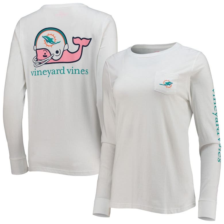 miami dolphins white long sleeve shirt