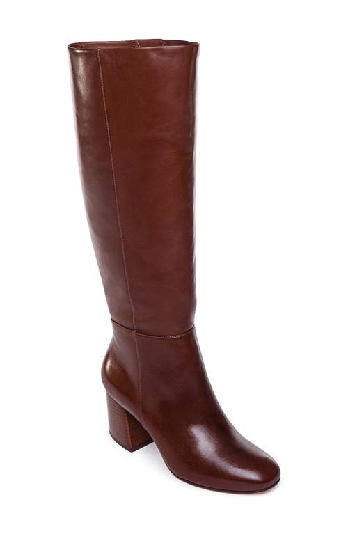 Norma Knee High Boot in Mahogany