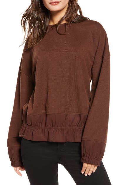 Click to view more detailed imagery on our partner's website English Factory Blouson Sweatshirt In Sienna