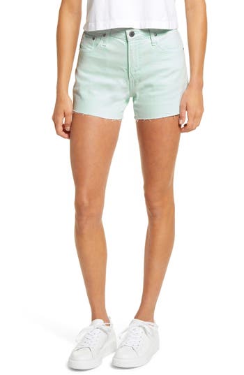 Ag Hailey Cutoff Shorts In Sulfur X Mint Sapphire
