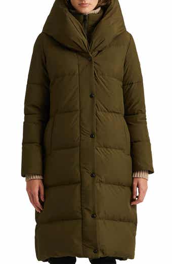 Lauren ralph lauren top quilted hooded jacket
