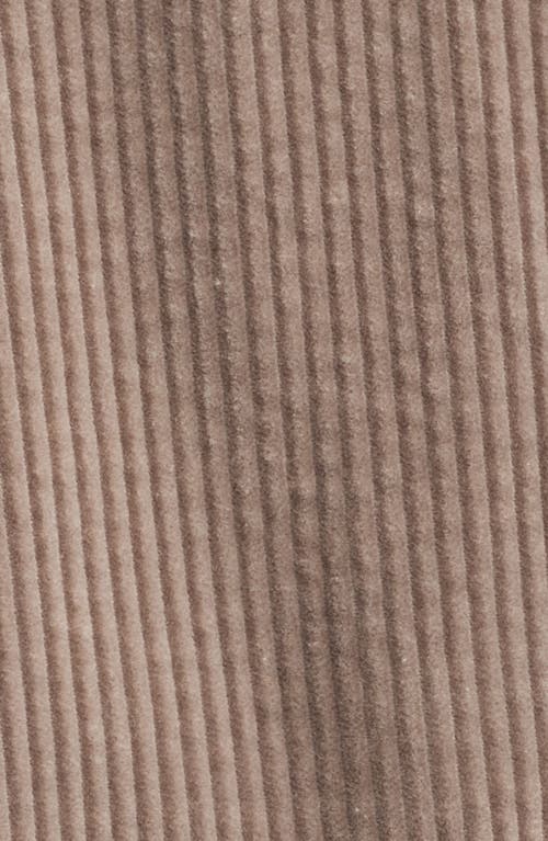 Shop Eileen Fisher Classic Collar Corduroy Jacket In Taupe