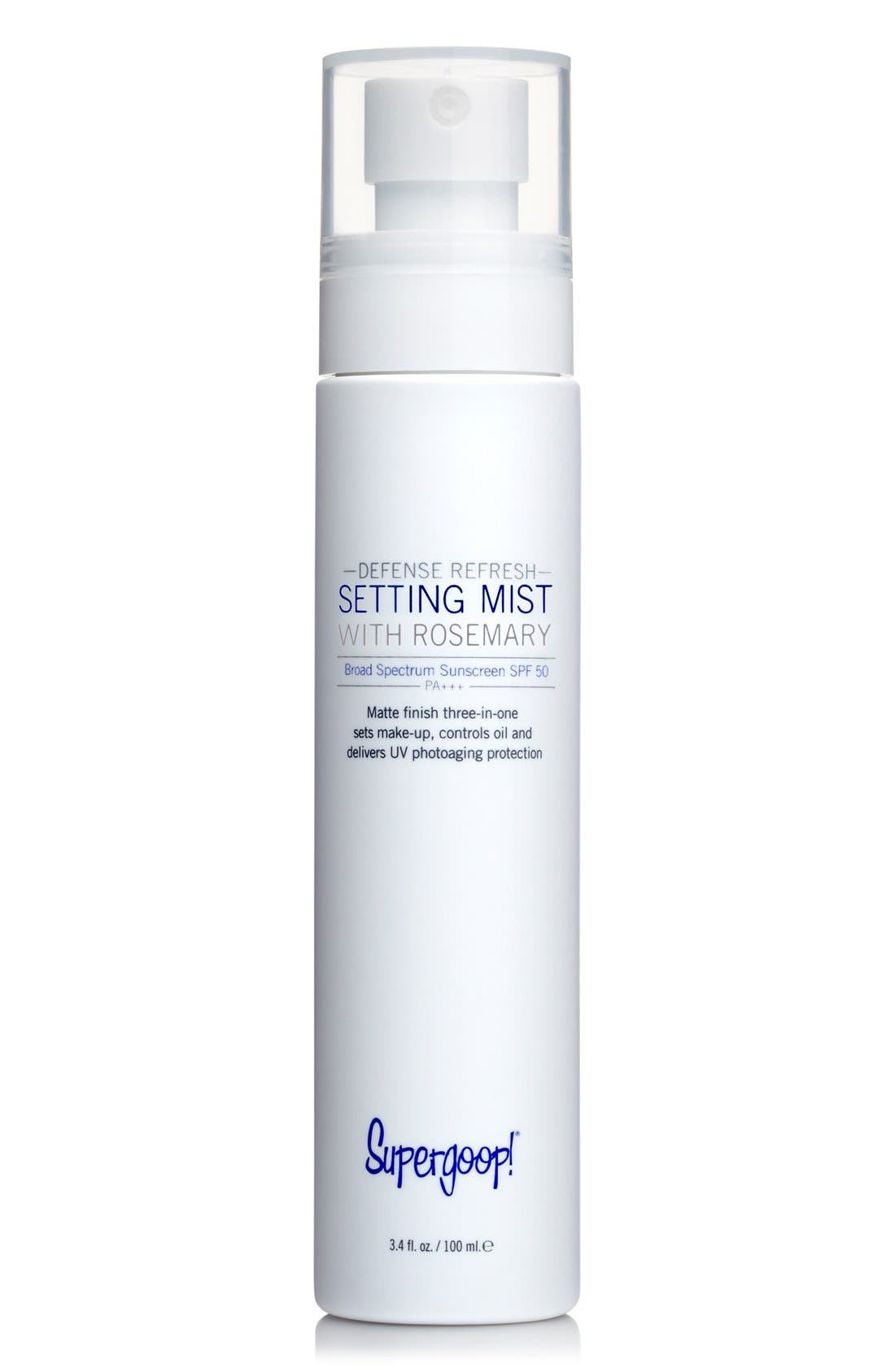 UPC 857250005053 product image for Supergoop! Defense Refresh Setting Mist With Rosemary Spf 50, Size 1 oz | upcitemdb.com