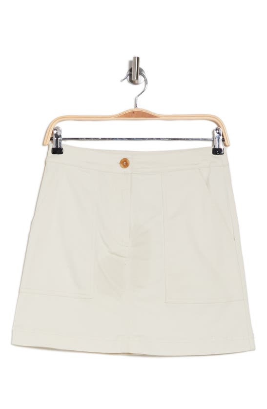 Melrose And Market Utility Miniskirt In Ivory Dove