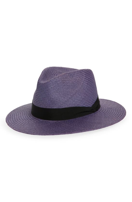 Rag & Bone Straw Panama Hat In Navy