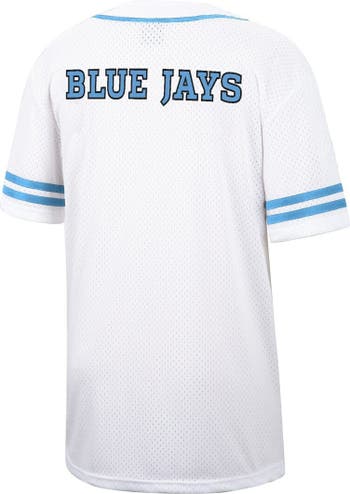 COLOSSEUM Men's Colosseum White Johns Hopkins Blue Jays Free Spirited Mesh  Button-Up Baseball Jersey