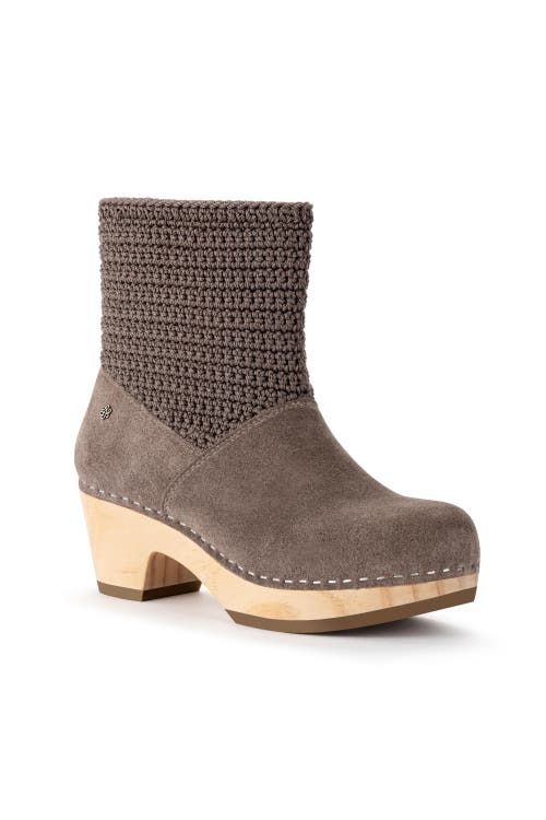 The Sak Paloma Clog Boots In Mushroom Suede