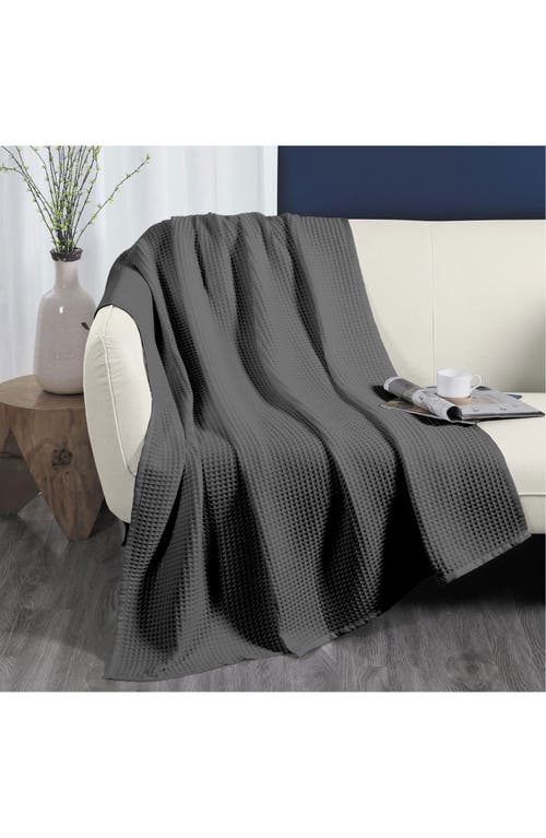 Sijo Tencel® Lyocell & Cotton Throw Blanket In Storm