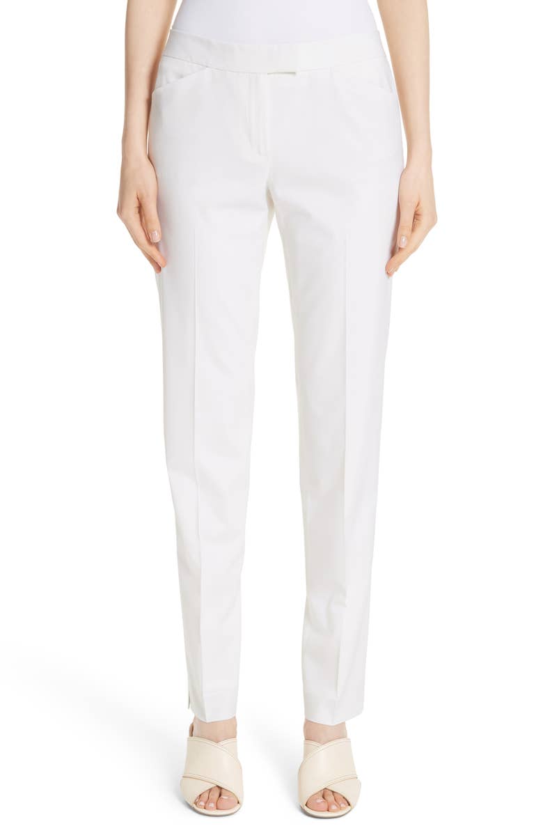 Irving Stretch Wool Pants, Main, color, IVORY