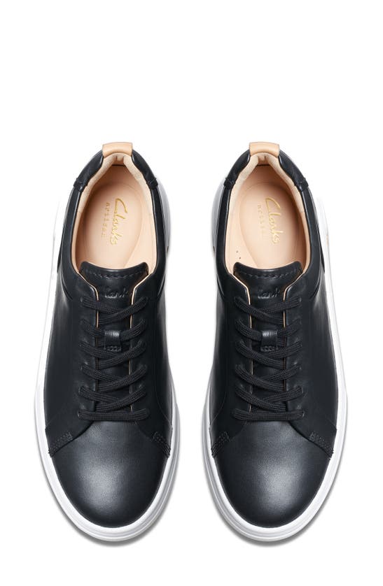 Shop Clarks Hollyhock Walk Sneaker In Black Leather