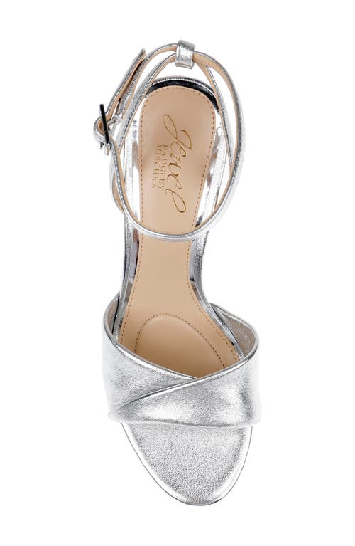 Jewel Badgley Mischka Kaia Dress Evening Sandal In Silver Leather