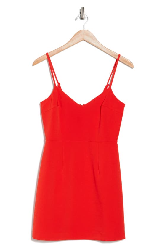 French Connection Whisper V-neck Minidress In Flame