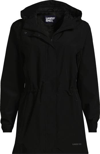 Lands end rain jacket with hood best sale