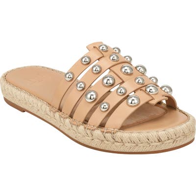 Marc Fisher Ltd Tamie Espadrille Slide Sandal, Beige