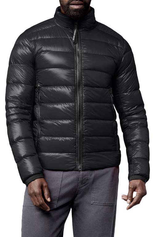 Canada Goose Crofton Water Resistant Packable Quilted 750 Fill Power Down Jacket in Black
