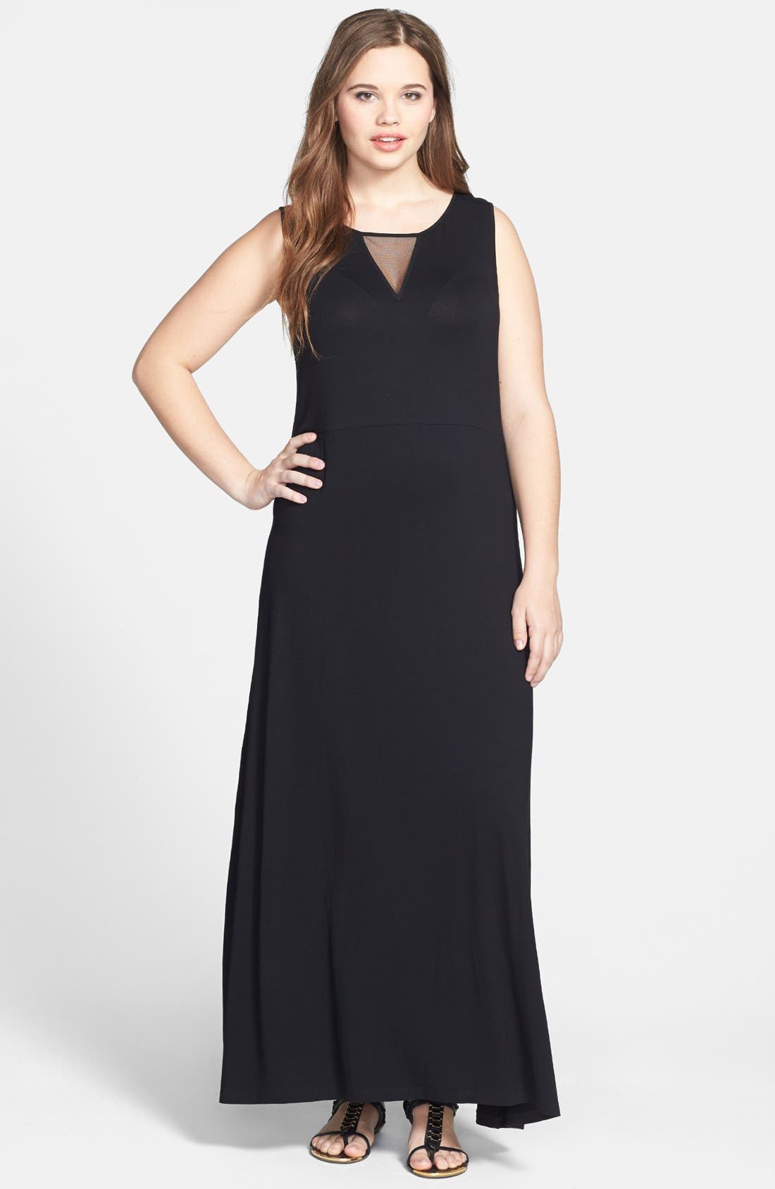 nordstrom plus size black dresses