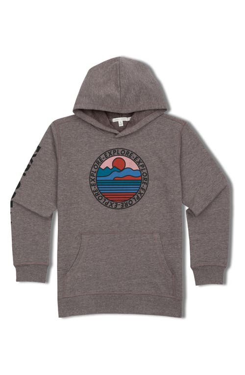 Threads 4 Thought Kids' Explore Graphic Hoodie Heather Grey at Nordstrom,