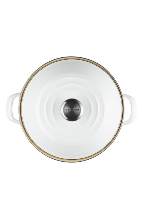 Le Creuset Shrimp Seafood Stock Pot In White