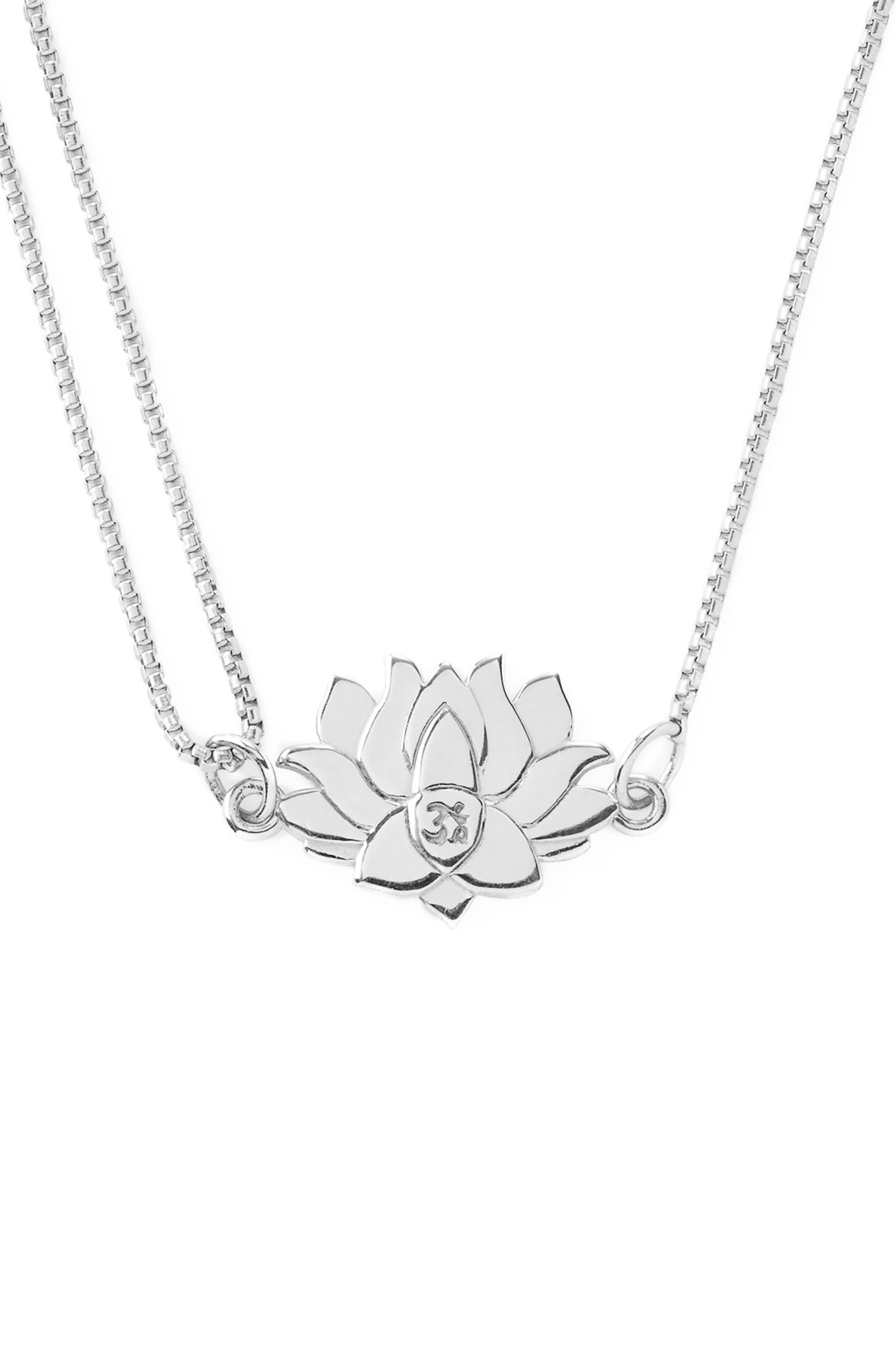 Alex and Ani 'Providence' Pull Chain Lotus Pendant Necklace | Nordstrom