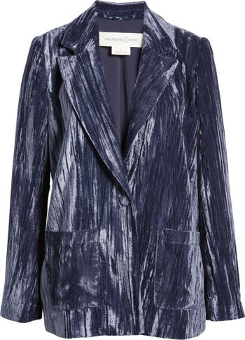 Topshop bonded velvet outlet blazer